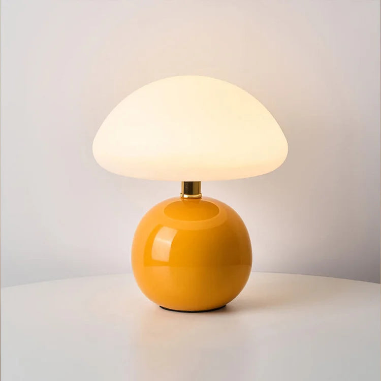 Ceramic Mushroom Bedside Table Lamp
