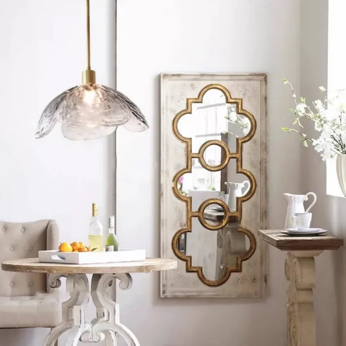 Flower Petal Glass Pendant Light