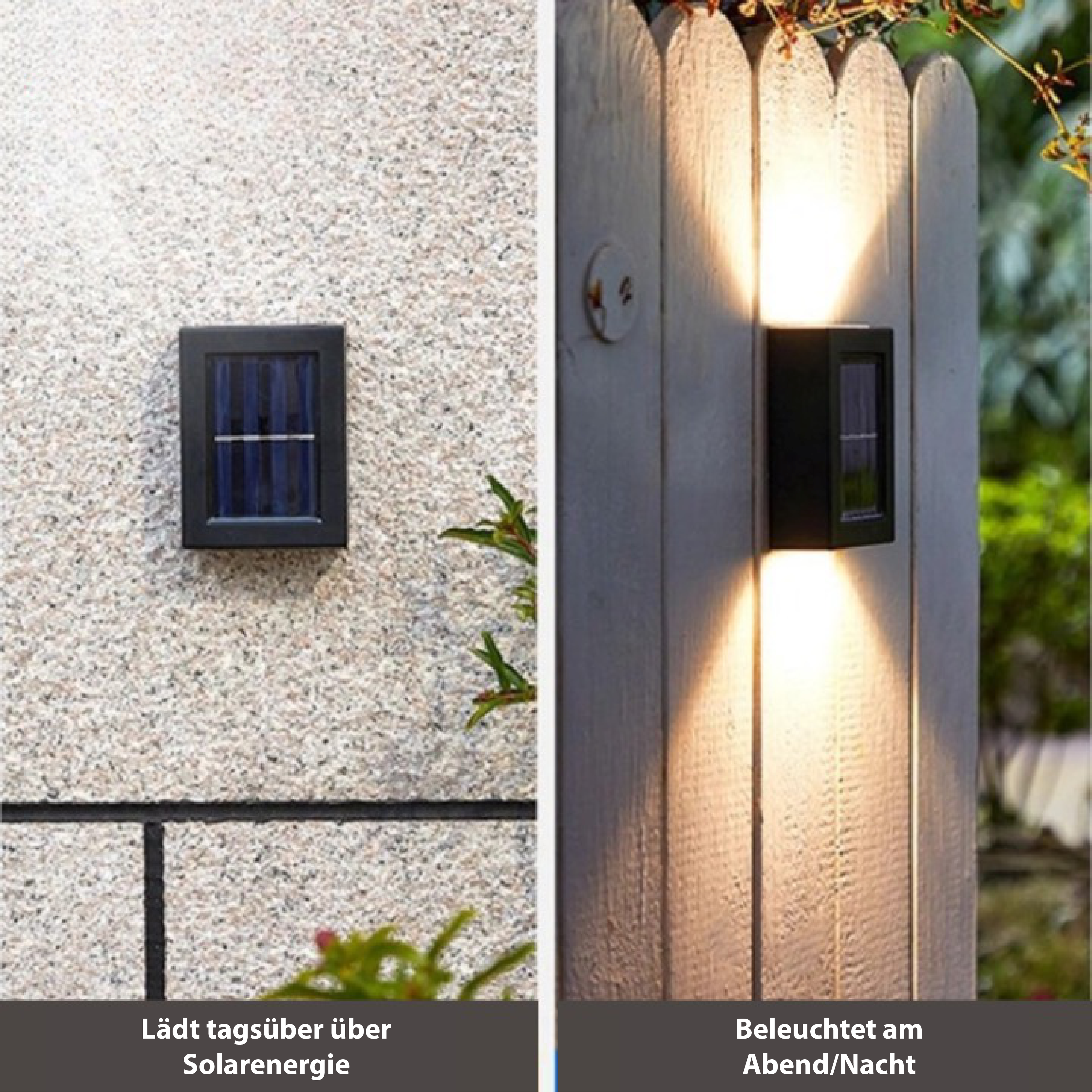 Solar Up & Down Wireless Wall Light