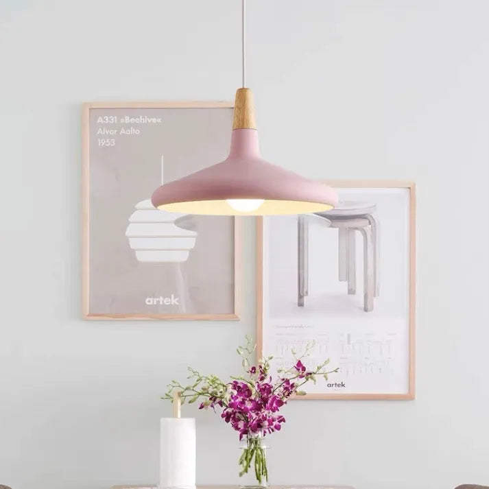 Scandinavian Macaron Conical Pendant Light
