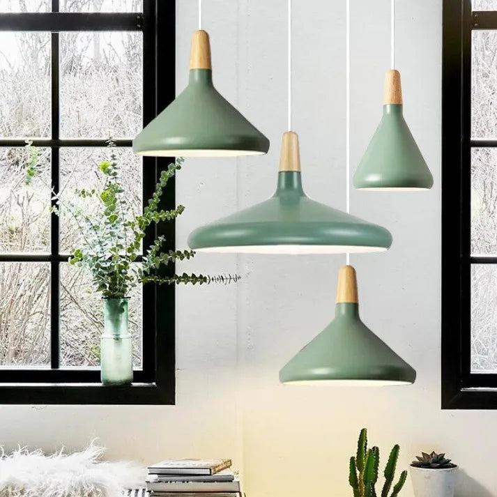 Scandinavian Macaron Conical Pendant Light