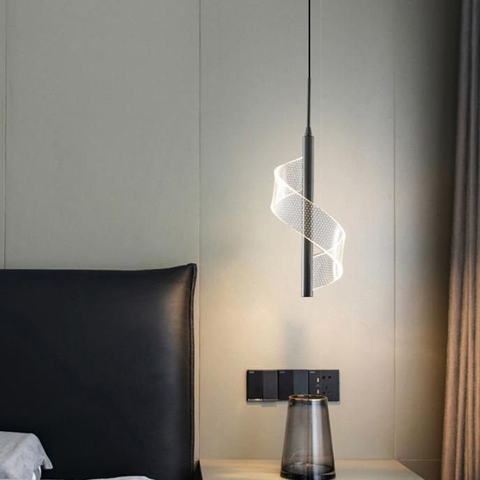 Modern Spiral LED Pendant Light