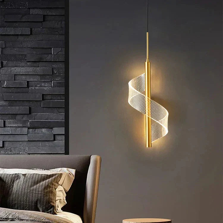 Modern Spiral LED Pendant Light