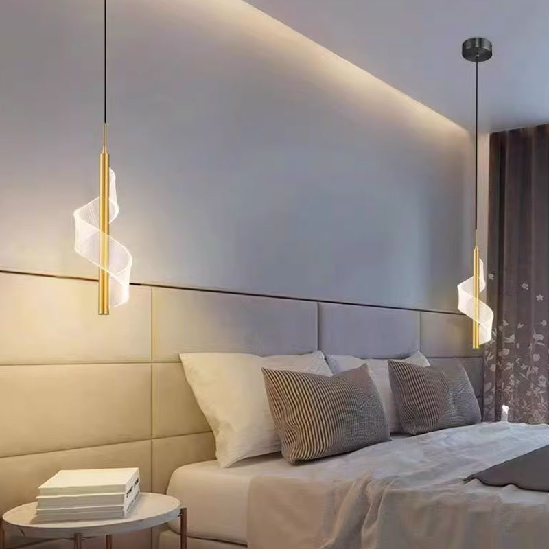 Modern Spiral LED Pendant Light