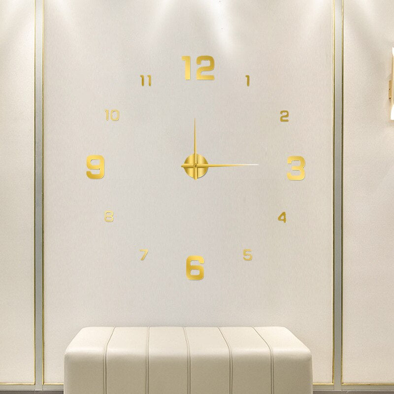 Self Adhesive Frameless Wall Clock