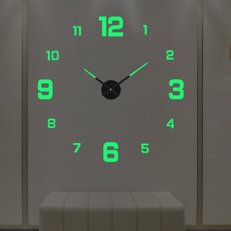 Self Adhesive Frameless Wall Clock