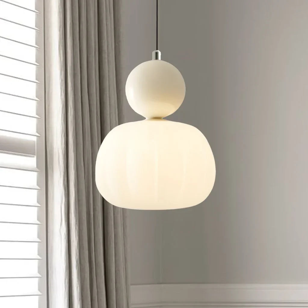 Linear Three-Light Glass Pendant Light