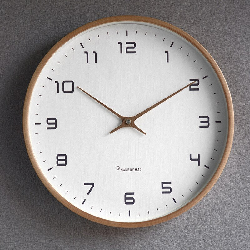 Minimalist Wooden Wall Clock