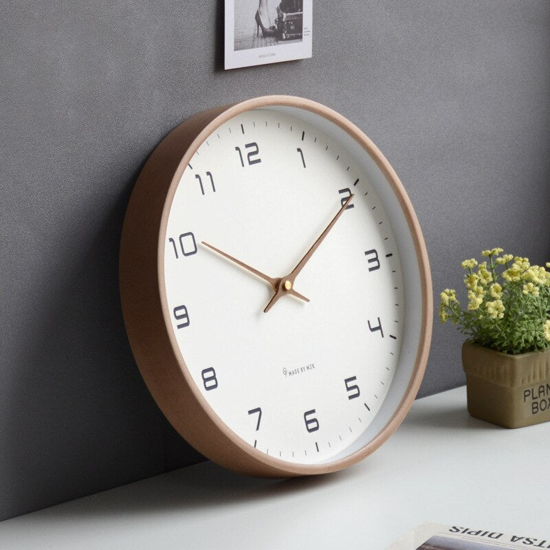 Minimalist Wooden Wall Clock