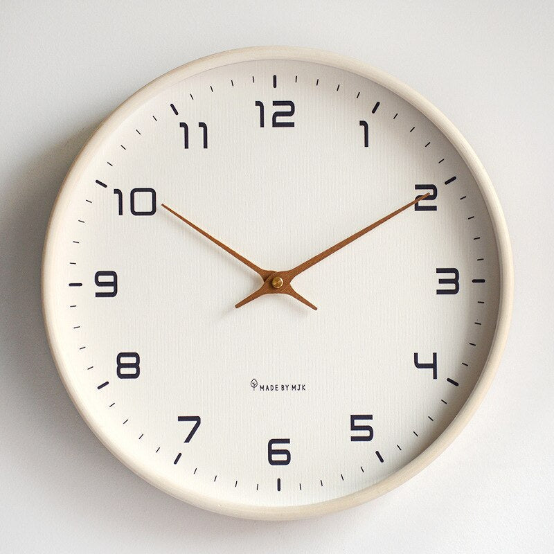 Minimalist Wooden Wall Clock
